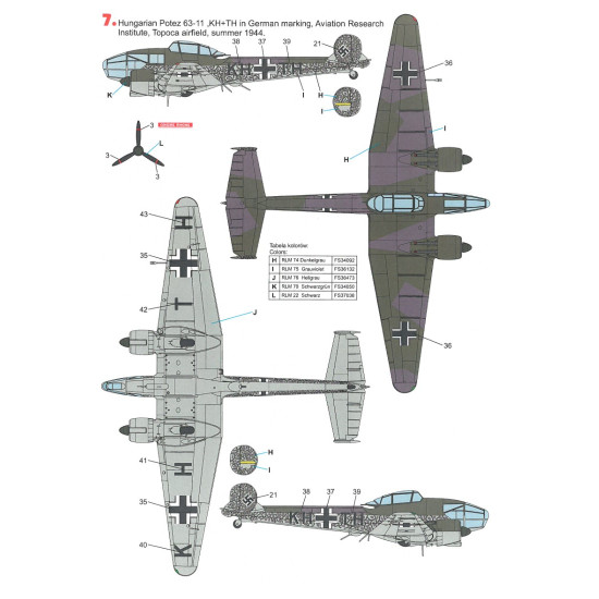 Techmod 48815 1/48 Decal For Potez 63-11 Accessories For Aircraft