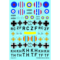 Techmod 48815 1/48 Decal For Potez 63-11 Accessories For Aircraft