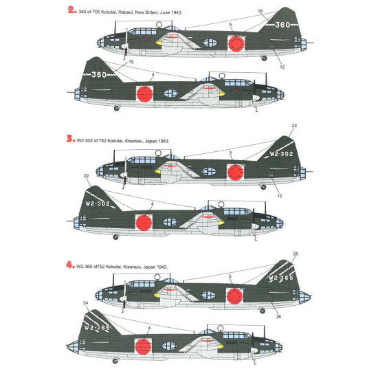 Techmod 48816 1/48 Decal For G4m1 Betty Accessories For Aircraft
