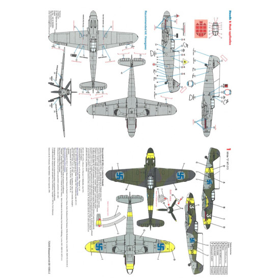 Techmod 72045 1/72 Decal For Messerschmitt Bf-109g-2 Accessories For Aircraft