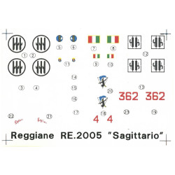Techmod 72069 1/72 Decal For Reggiane Re-2005 Accessories For Model Kit