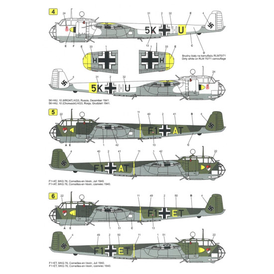 Techmod 72107 1/72 Decal For Dornier Do-17z-2 Accessories For Aircraft