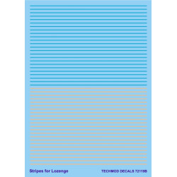 Techmod 72119 1/72 Decal For Stripes For Lozenge Accessories For Aircraft