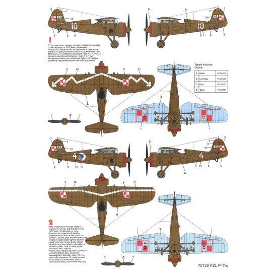 Techmod 72120 1/72 Decal For Pzl P-11c Accessories For Aircraft