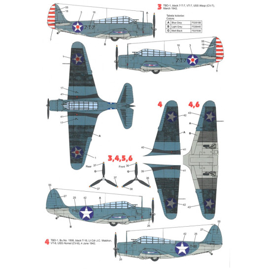 Techmod 72132 1/72 Decal For Tbd-1 Devastator Accessories For Aircraft