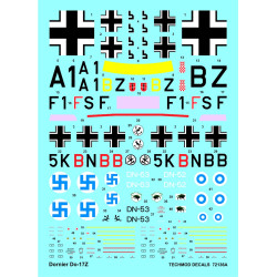 Techmod 72136 1/72 Decal For Dornier Do-17z Accessories For Aircraft