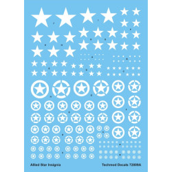 Techmod 72809 1/72 Decal For Allien Stars White Accessories For Model Kit