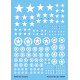 Techmod 72809 1/72 Decal For Allien Stars White Accessories For Model Kit