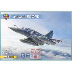 Modelsvit 72075 1/72 Mirage 2000d With Scalp Eg Missile Plastic Model Kit