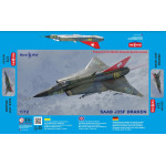 Mikro Mir 72-027 1/72 Saab J35f Draken Plastic Model Kit