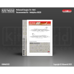 Kits World Kwm48-1051 1/48 Mask For Mcdonnell Douglas Fa-18a-c Hobby Boss
