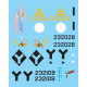 Sbs D48043 1/48 Decal For B-17g Mediterranean Forts Us 15th Air Force In Italy