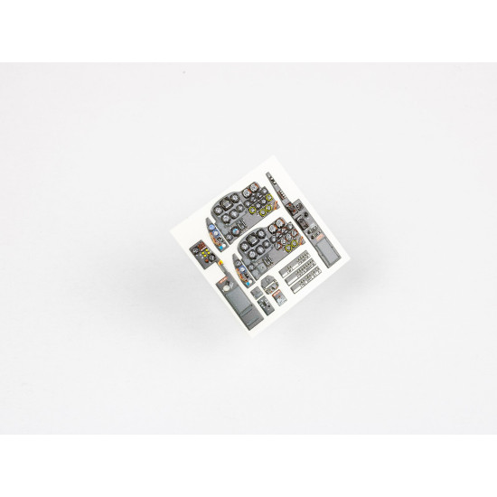 Red Fox Qs-32050 1/32 3d Instrument Panel For Me 262a-1/A-2 With R4m And Bomb Selector Panel For Revell