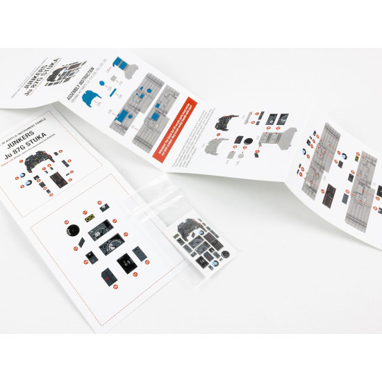 Red Fox Qs-35012 1/35 3d Instrument Panel For Junkers Ju 87g For Border