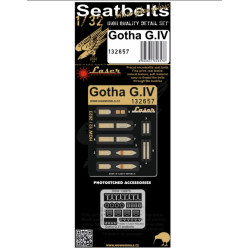 Hgw 132657 1/32 Seatbelts For Gotha G.iv Accessories For Aircraft