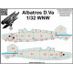 Hgw 532083 1/32 Decal For Albatros D.v Light Wood Accessories For Aircraft