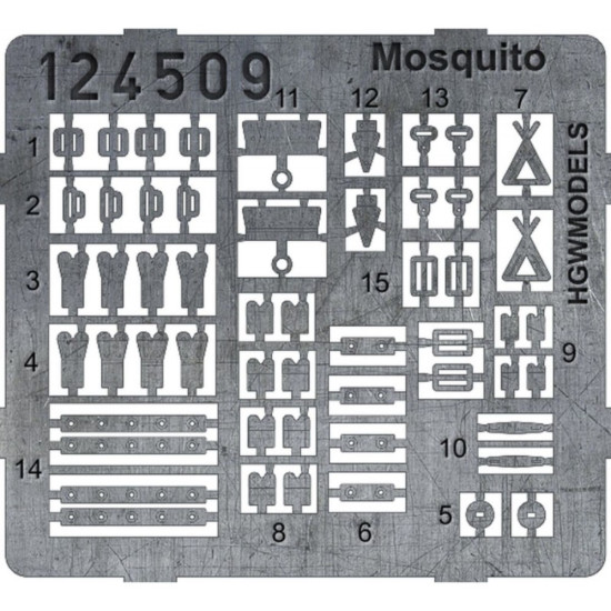 Hgw 124509 1/24 Seatbelts For De Havilland Mosquito Accessories Kit