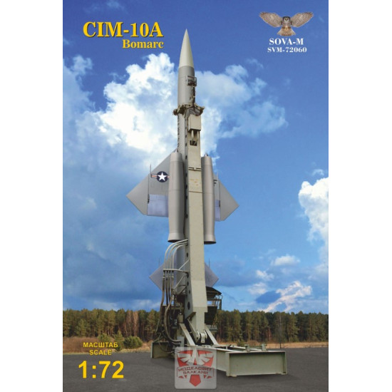 Sova Model 72060 1/72 Cim10a Bomarc Surface To Air Missile System Plastic Model
