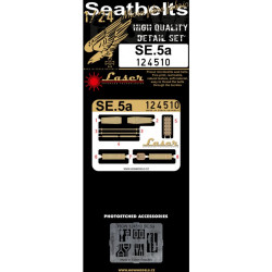 Hgw 124510 1/24 Seatbelts For Se.5a Accessories Kit High Quality Detail Set