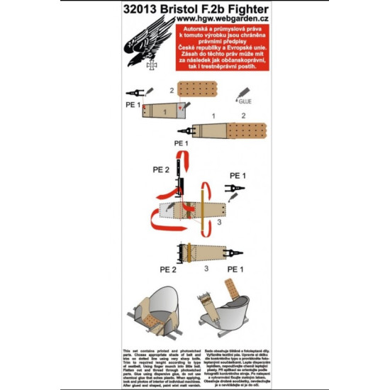 Hgw 132051 1/32 Bristol F.2b Fighter Super Detail Set For Wingnut Wings