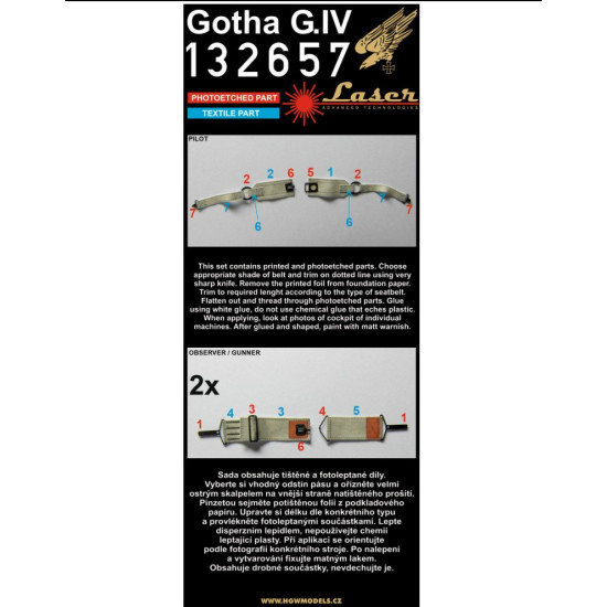 Hgw 132096 1/32 Gotha G.iv Super Detail Set For Wingnut Wings