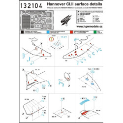 Hgw 132104 1/32 Fokker D.vii Set Photo-etched Set For Wingnut Wings