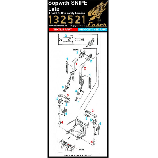 Hgw 132108 1/32 Sopwith Snipe Super Detail Set For Wingnut Wings