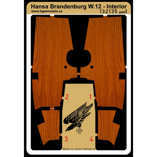 Hgw 132135 1/32 Hansa-brandenburg W.12 Photo-etched Parts For Wingnut Wings