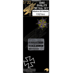 Hgw 132144 1/32 Albatros B.ii Interior Set Photo-etched Parts For Wingnut Wings