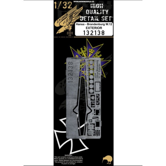 Hgw 132149 1/32 Hansa-brandenburg. W.12 Super Detail Set For Wingnut Wings