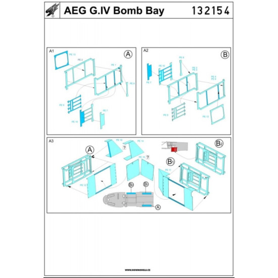 Hgw 132154 1/32 Aeg G.iv Bomb Bay Photo-etched Parts For Wingnut Wings