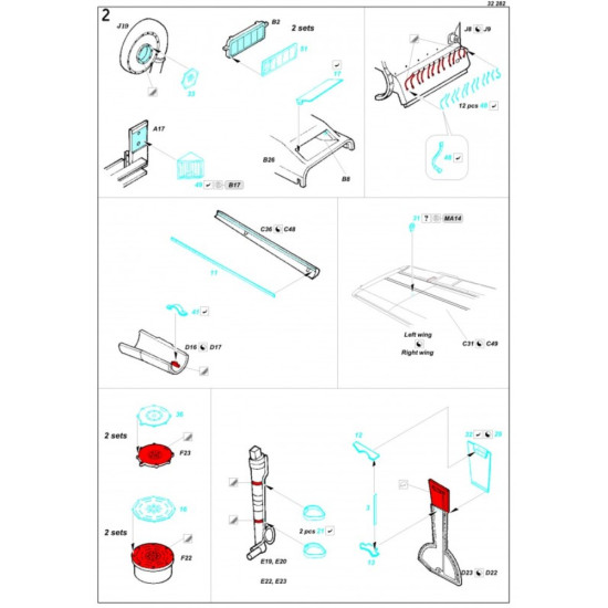 Hgw 132618 1/32 Messerschmitt Bf 109e Exterior For Hgw And Dragon Photo-etched