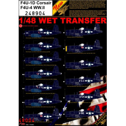 Hgw 248904 1/48 Decal For F4u-1d Corsair F4u-4 Ww.ii Wet Transfer