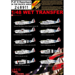 Hgw 248911 1/48 Decal For P-47d Razorback In The Pacific Wet Transfer