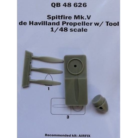 Quickboost 48626 1/48 Supermarine Spitfire Mk.v De Havilland Propeller W/ Tool For Airfix