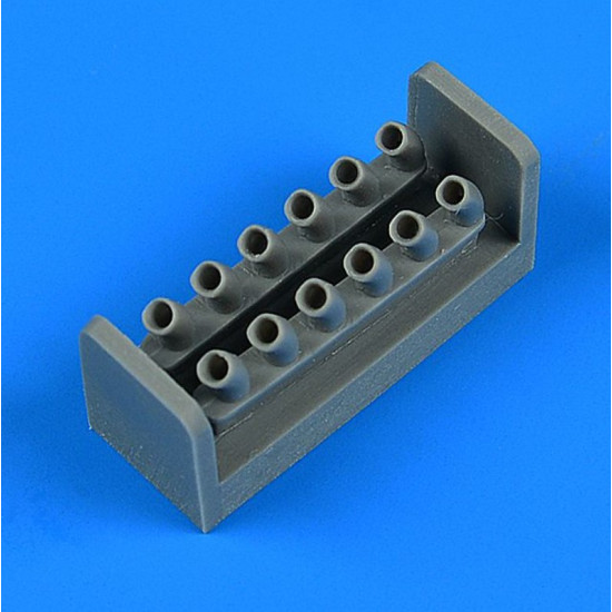 Quickboost Qb48964 1/48 Curtiss P-40b Warhawk Exhaust Accessories Kit