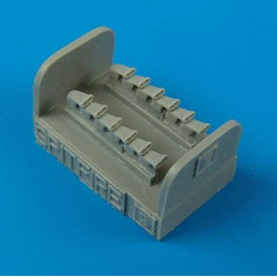 Quickboost Qb72184 1/72 Supermarine Spitfire Mkxiv Fishtail Exhaust For Hasegawa