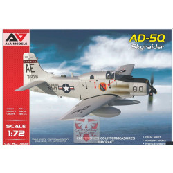 Aa Models 7232 1/72 Ad 5q Skyraider Ecm Version Plastic Model Kit