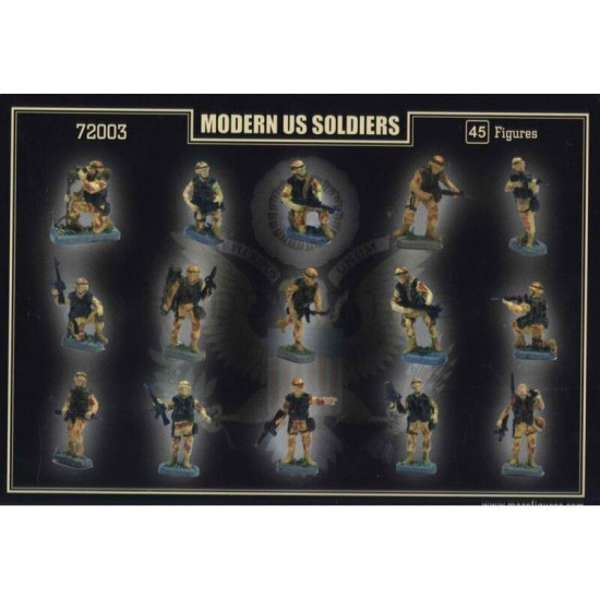 Mars Figures 72003 1/72 U.s. Soldiers Modern