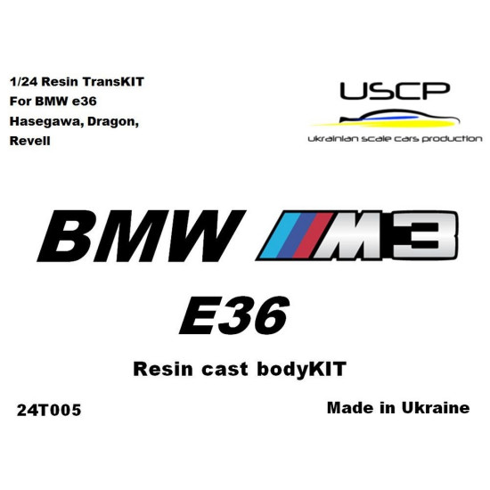 Uscp 24t005 1/24 Bmw M3 E36 Bodykit Resin Kit Upgrade Accessories