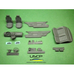 Uscp 24t008 1/24 Bmw E36 Interior Detail-up Set And Seats Resin Kit