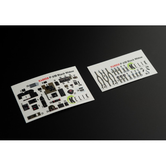 Kelik K48058 1/48 P61b Black Widow Interior 3d Decals For Gwh Kit