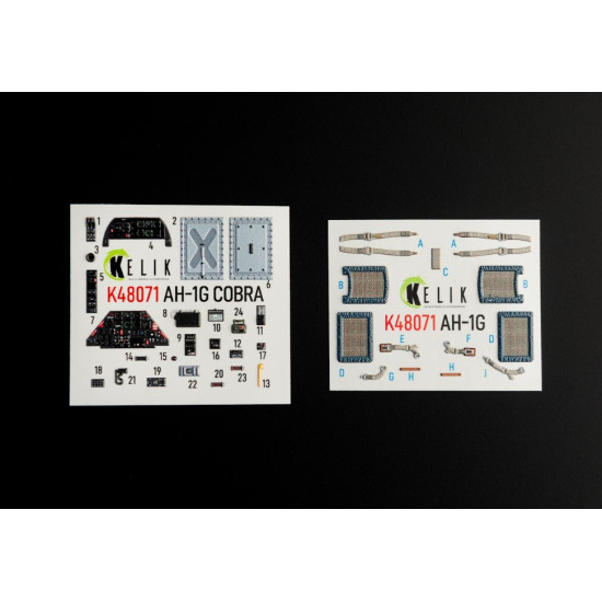Kelik K48071 1/48 Ah1g Interior 3d Decals Foricm Special Hobby Kit