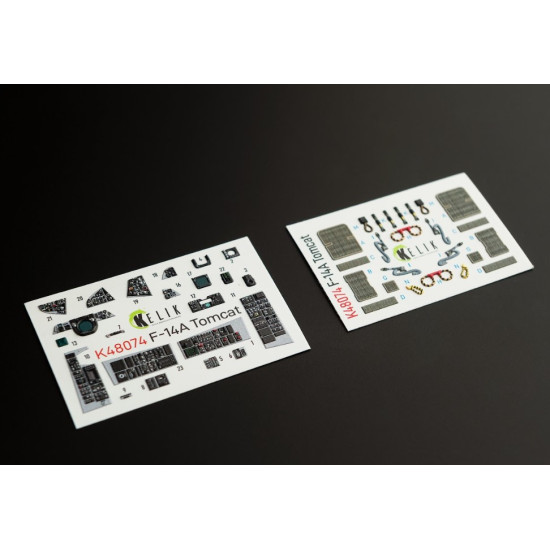 Kelik K48074 1/48 F14a Tomcat Interior 3d Decals For Italeri Kit