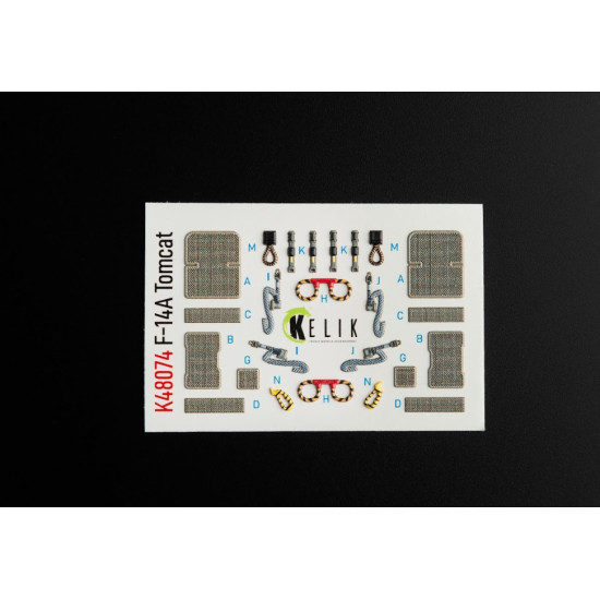 Kelik K48074 1/48 F14a Tomcat Interior 3d Decals For Italeri Kit