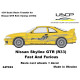 Uscp 24t022 1/24 Nissan Skyline Gtr R33 Fandf Wheels And Decal Resin Kit