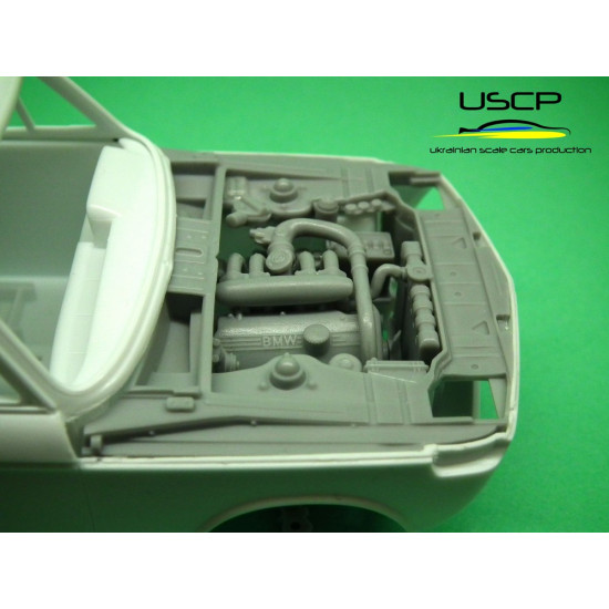 Uscp 24t023 1/24 Bmw 2002 Turbo Engine Bay Super Detail Set Resin Kit
