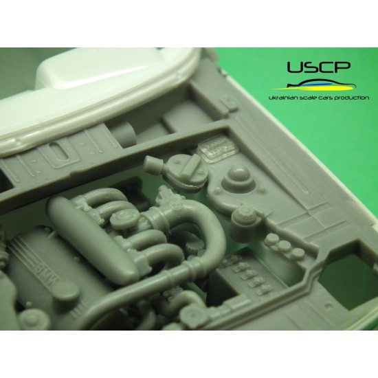 Uscp 24t023 1/24 Bmw 2002 Turbo Engine Bay Super Detail Set Resin Kit