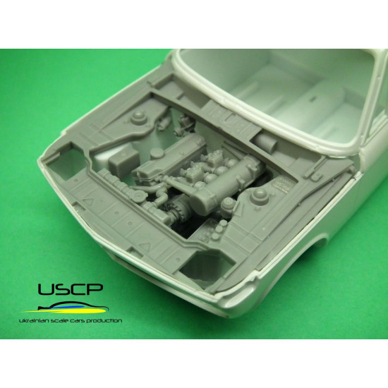 Uscp 24t025 1/24 Bmw 2002ti Engine Bay Super Detail Set Resin Kit