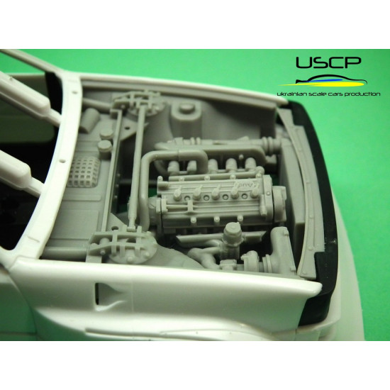 Uscp 24t028 1/24 Audi Quattro S1 Gr.b Engine Bay Super Detail Set Resin Kit